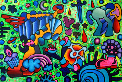 Circus Life Psychedelic Art